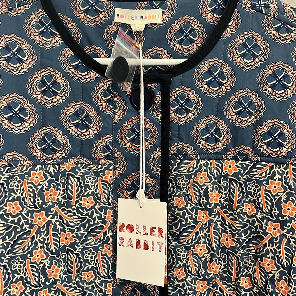 Roller Rabbit Quilted Jacket (Large) - Picture 2 of 4